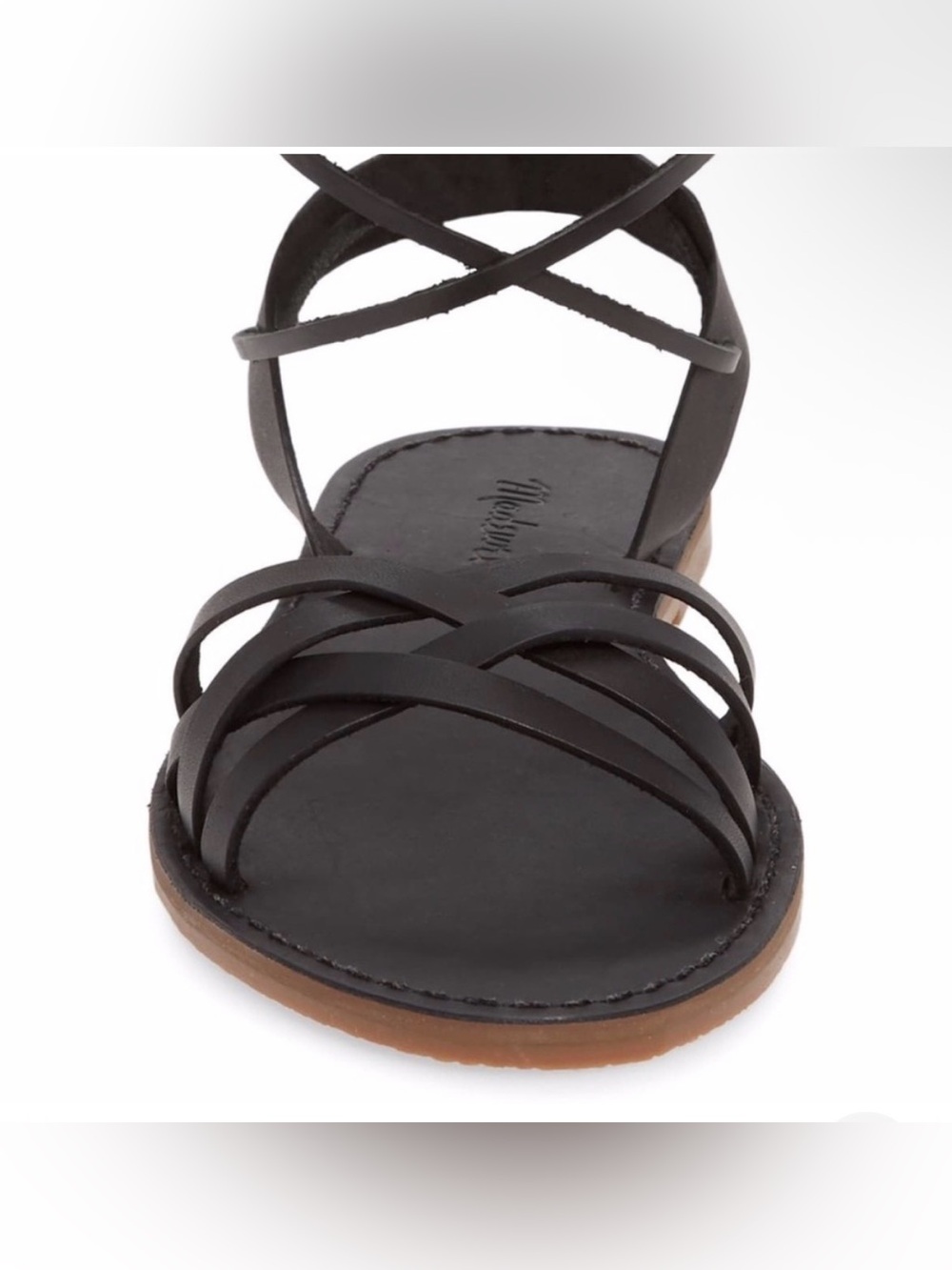 MADEWELL The Boardwalk Woven Lace-Up Sandals